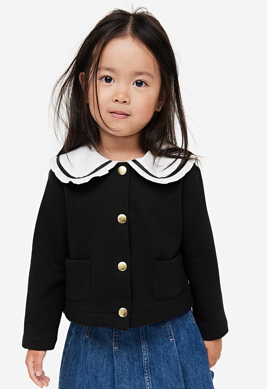 H&M - Collared cardigan - black