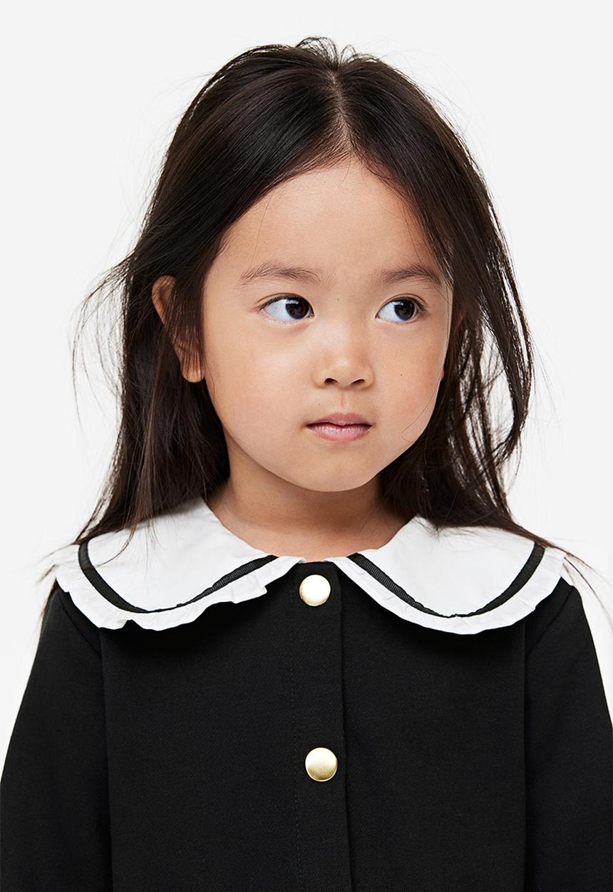H&M - Collared cardigan - black