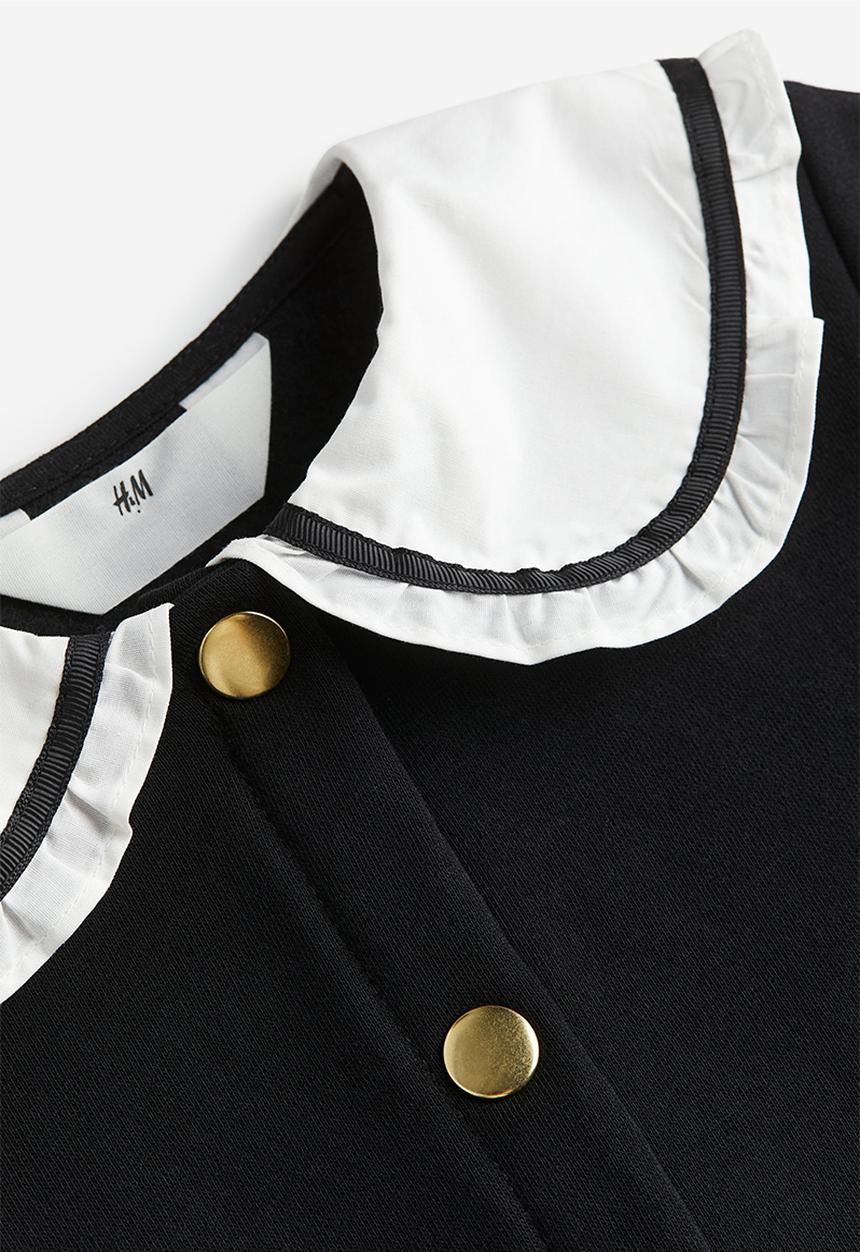 H&M - Collared cardigan - black