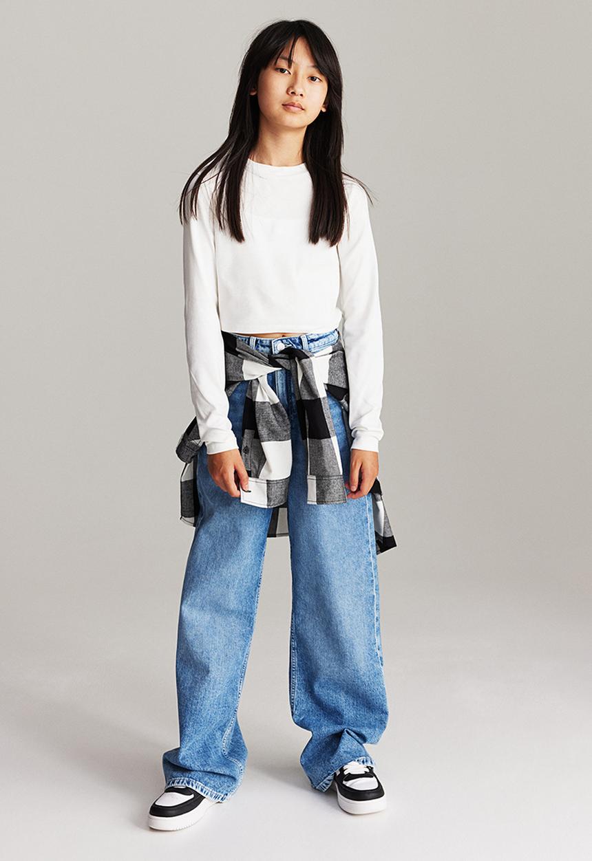 H&M - Long-sleeved jersey top - white