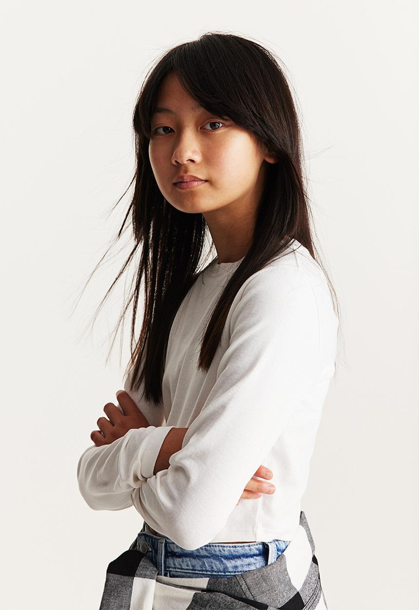 H&M - Long-sleeved jersey top - white