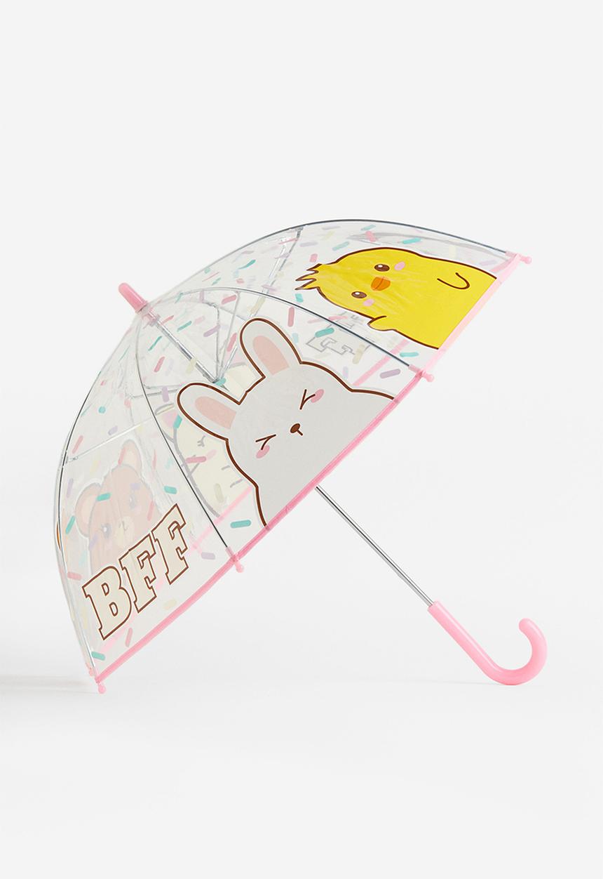 H&M - Printed umbrella - transparent pink