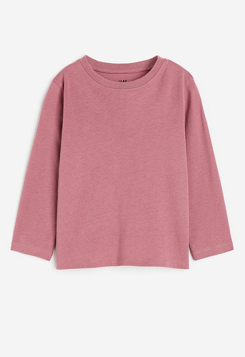 H&M - Long-sleeved jersey top - pink