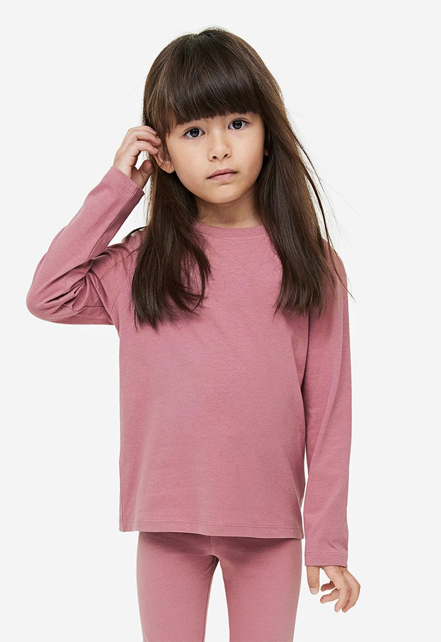 H&M - Long-sleeved jersey top - pink
