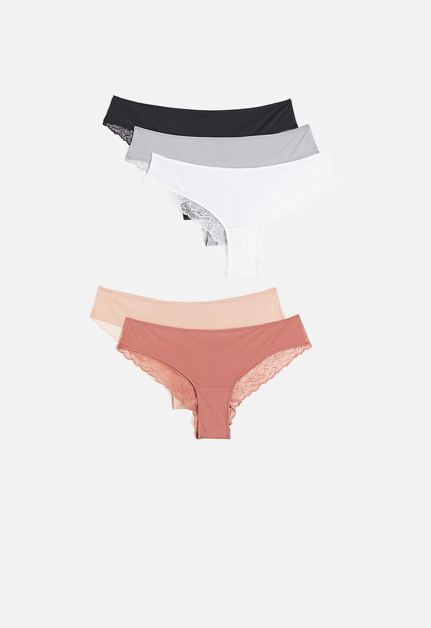 H&M - 5-pack jersey hipster briefs - pink