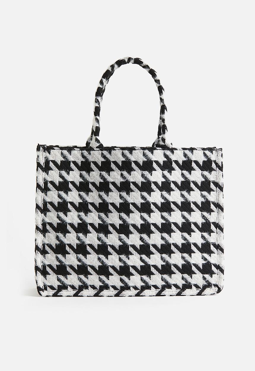 H&M - Shopper - black & white 