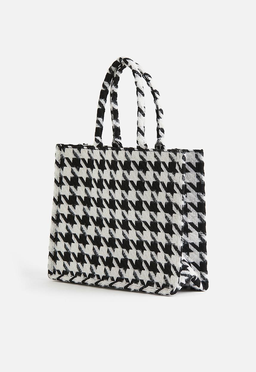 H&M - Shopper - black & white 