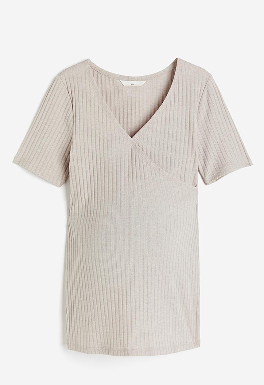 H&M - Mama before & after maternity/nursing top - beige