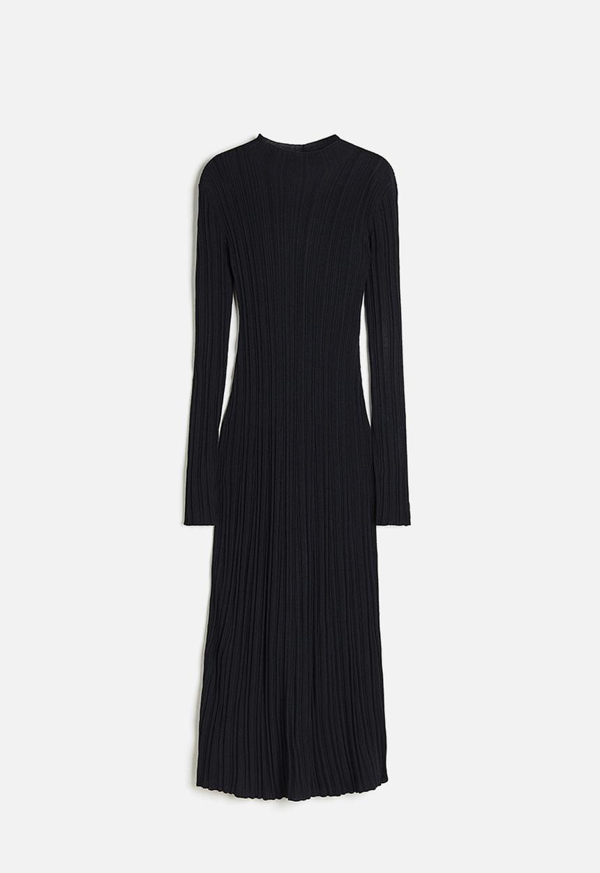 H&M - Turtleneck knitted dress - navy