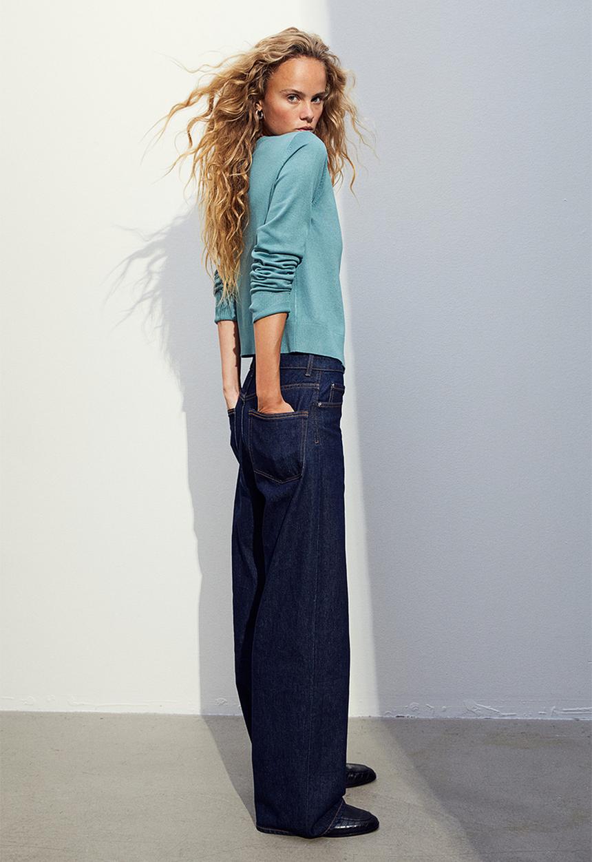 H&M - Fine-knit cardigan - turquoise