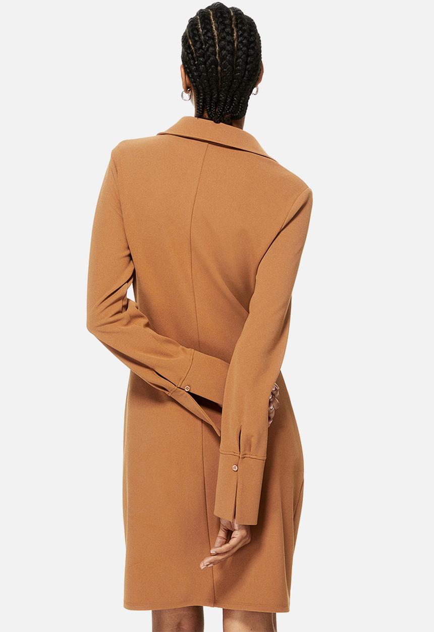H&M - Draped shirt dress - beige