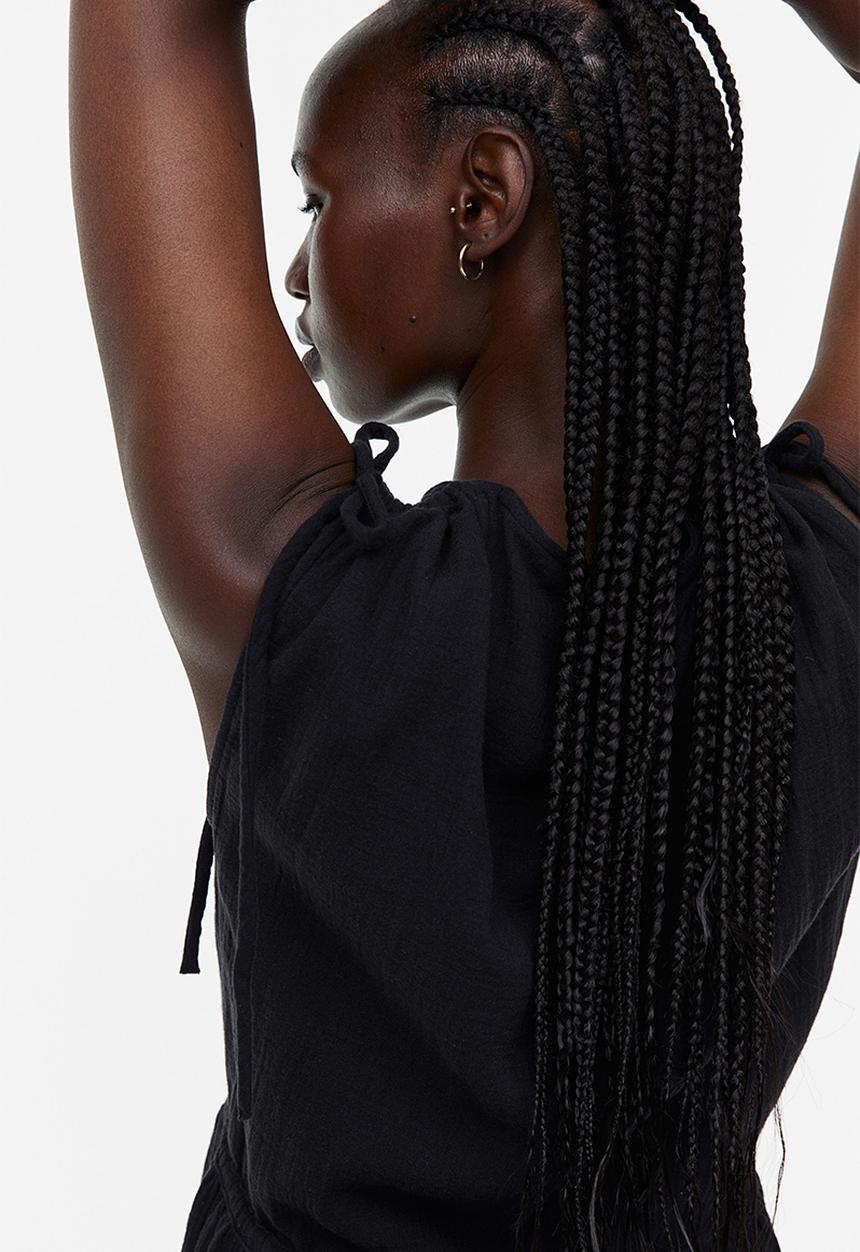 H&M - Drawstring-detail dress - black