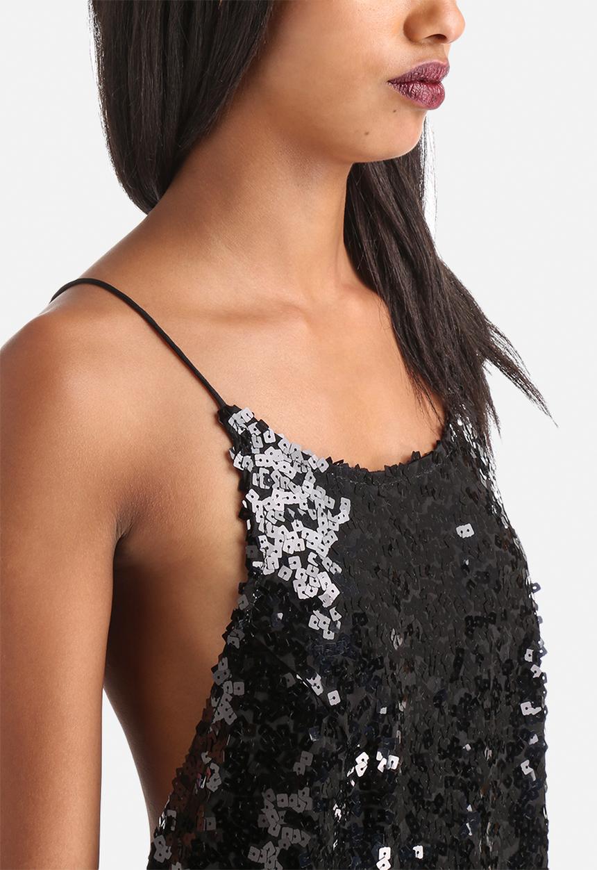 Motel - Glade Hyper Cube Slip Sequin Dress