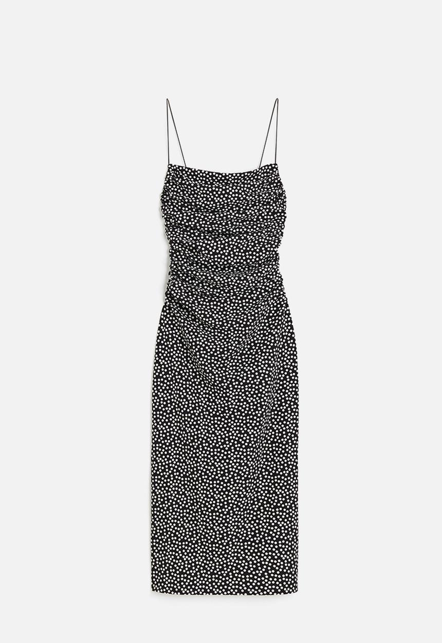 H&M - Draped bodycon dress - black