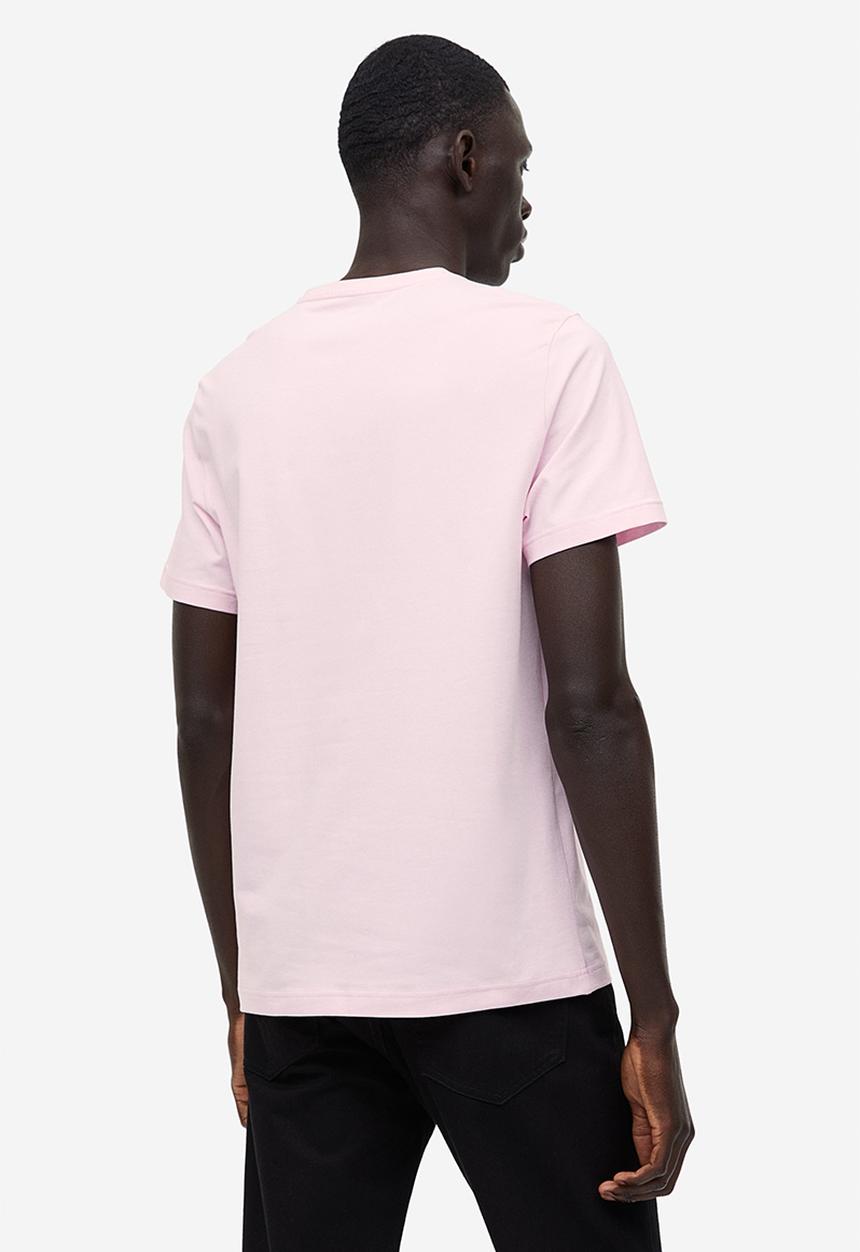 H&M - Slim fit v-neck T-shirt - pink