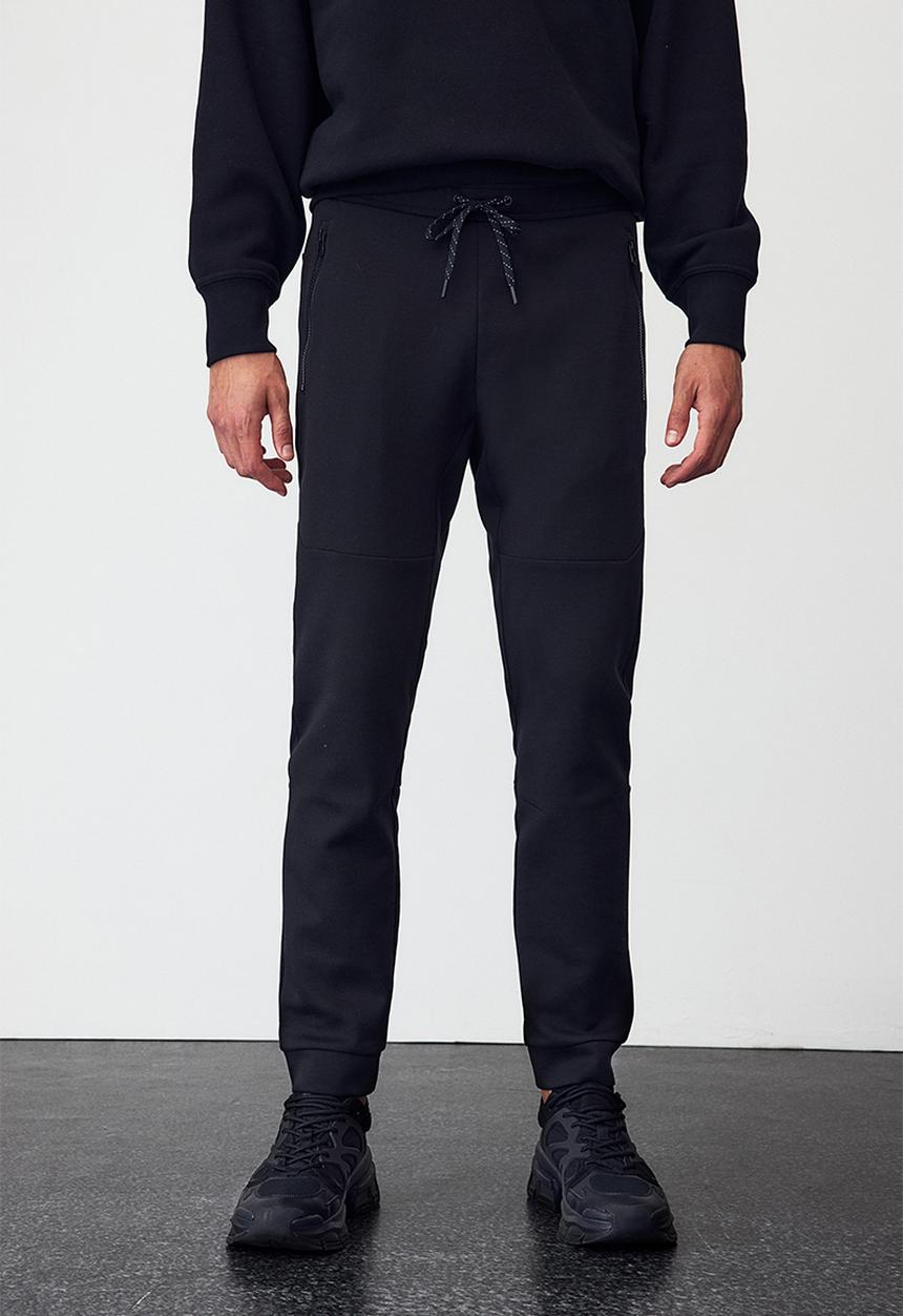 H&M - Drymove™ tapered tech joggers with zipped pockets - black