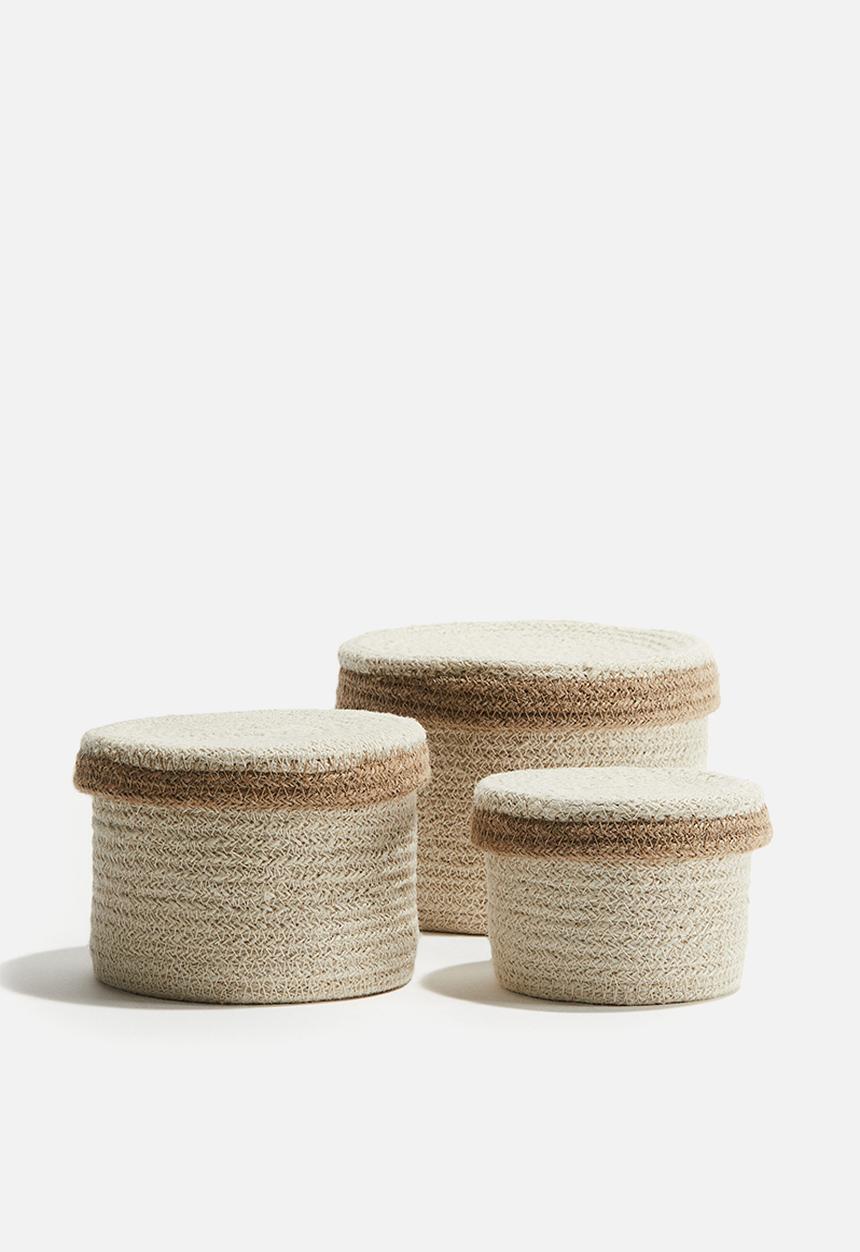 H&M - Pb june round boxes set of 3 - multi