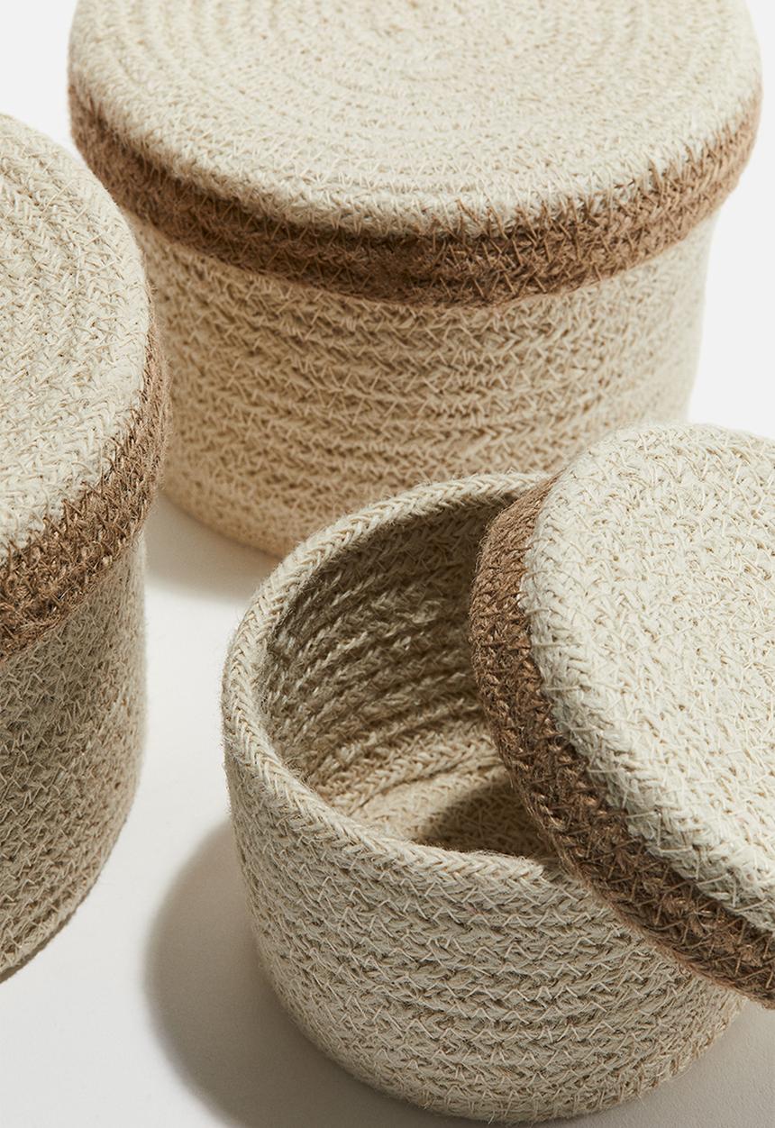 H&M - Pb june round boxes set of 3 - multi