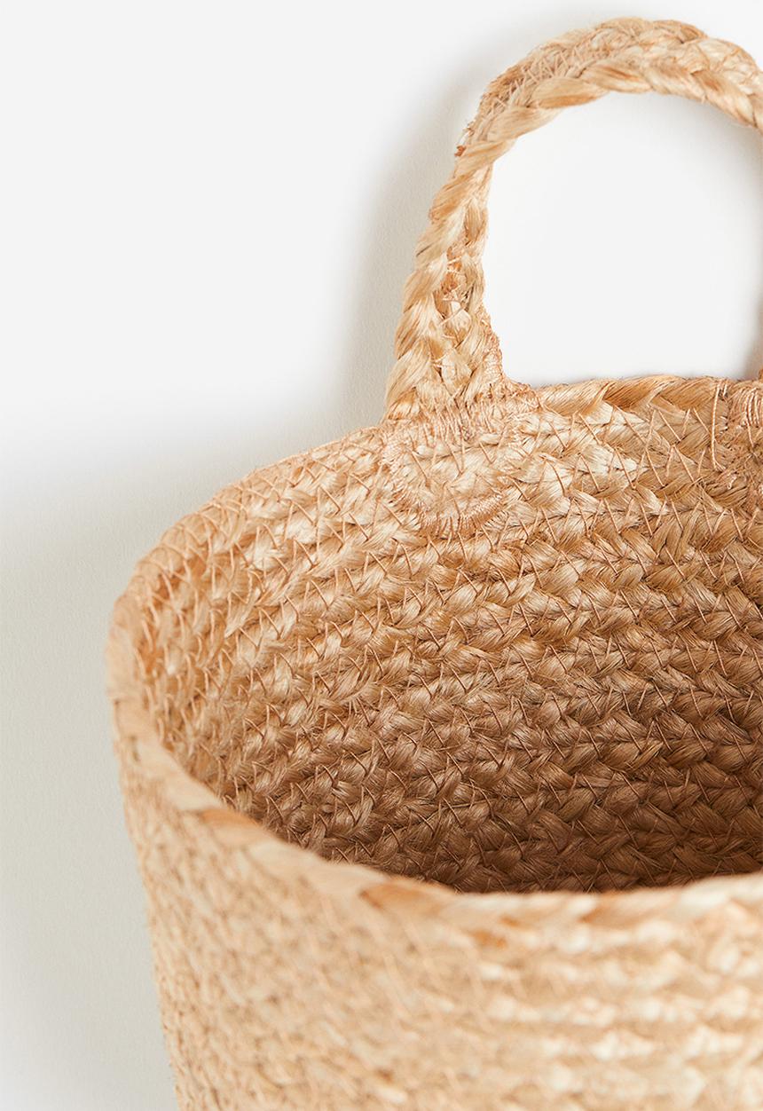 H&M - Handmade wall storage basket - beige