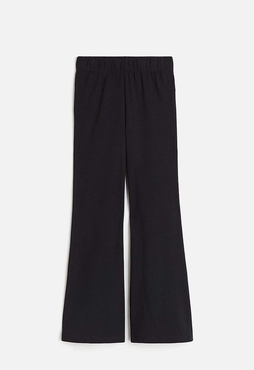 H&M - Flared jersey leggings - black