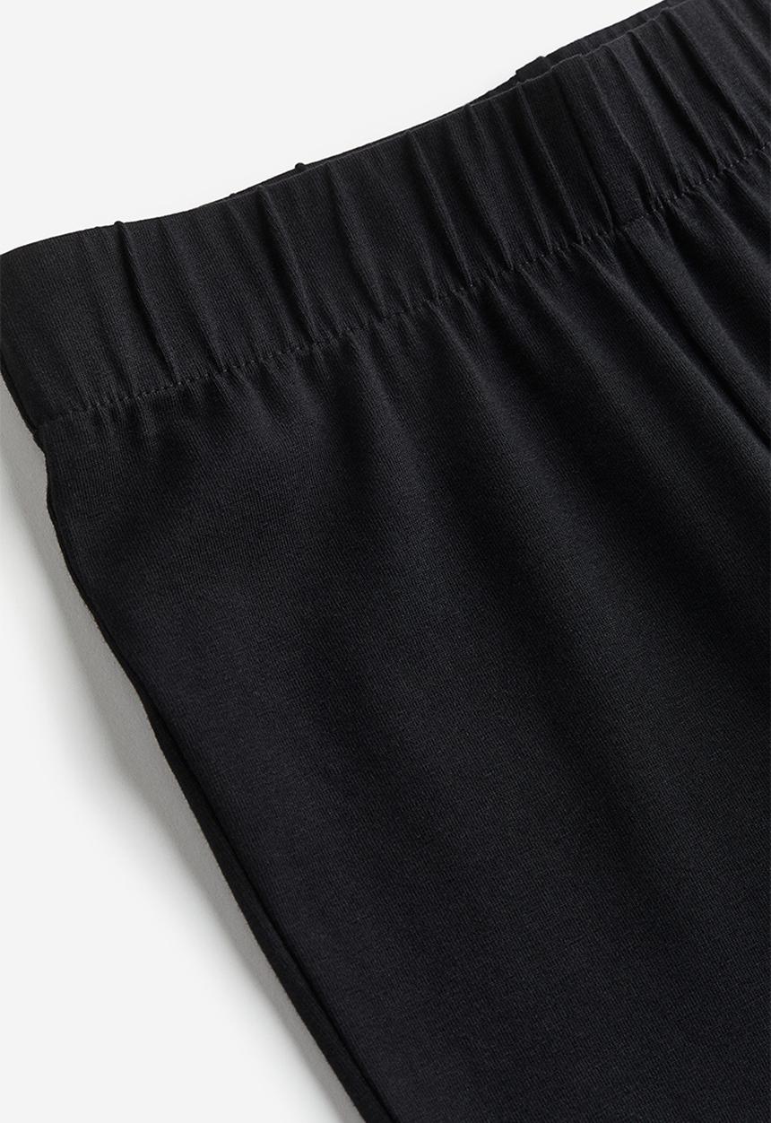 H&M - Flared jersey leggings - black