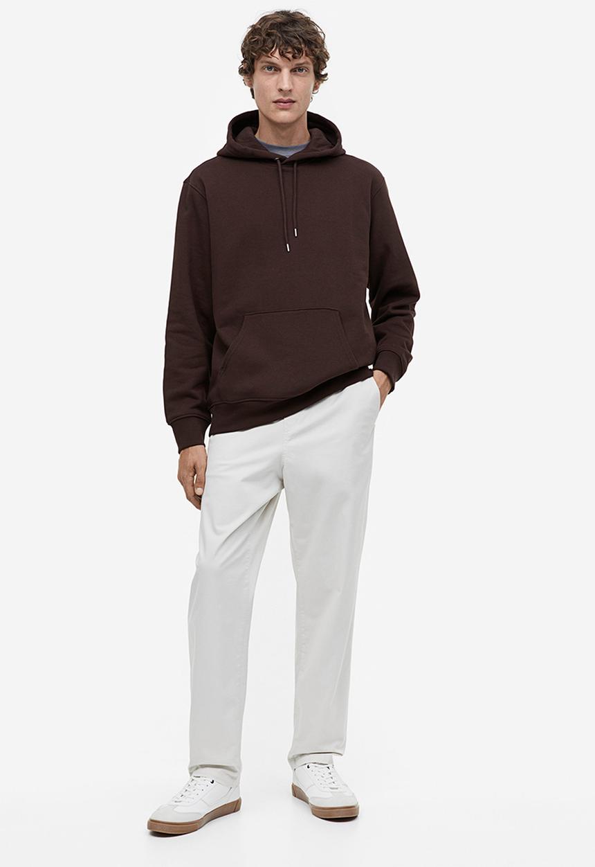 H&M - Regular fit hoodie - brown