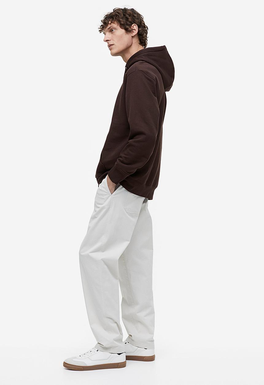 H&M - Regular fit hoodie - brown