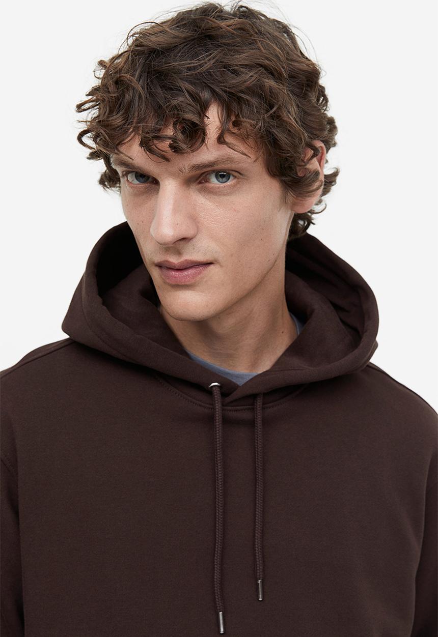 H&M - Regular fit hoodie - brown