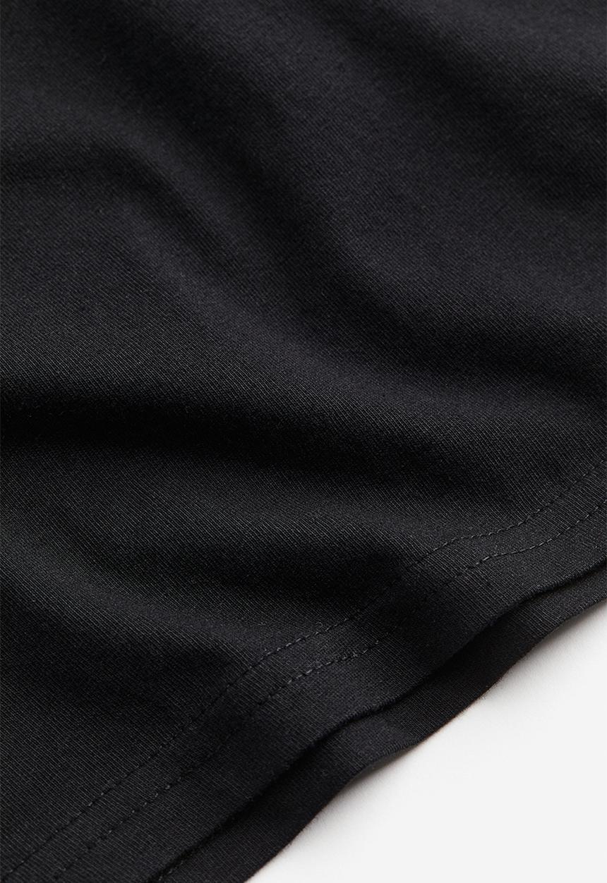 H&M - Long-sleeved jersey top - black