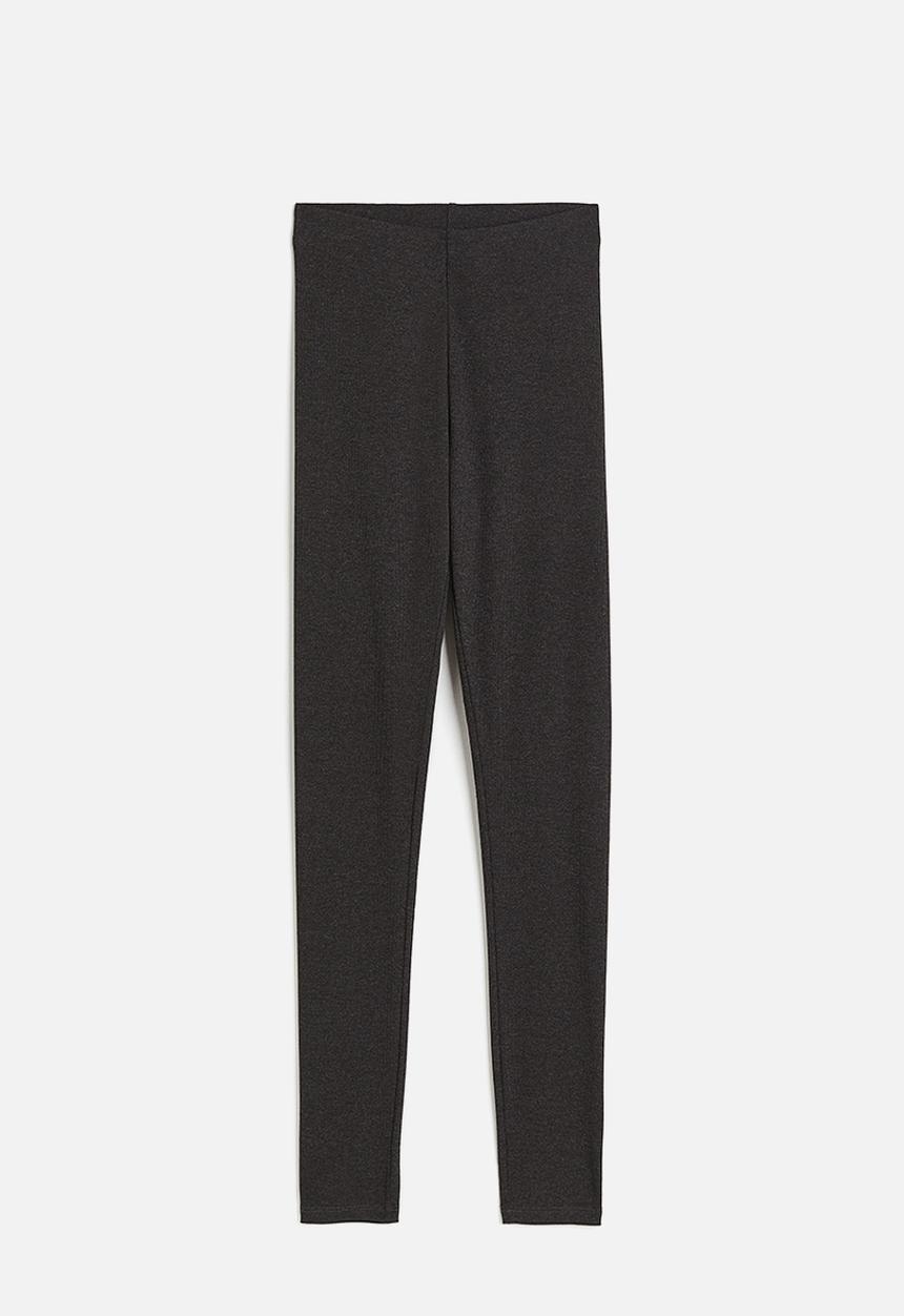 H&M - Ribbed leggings - grey