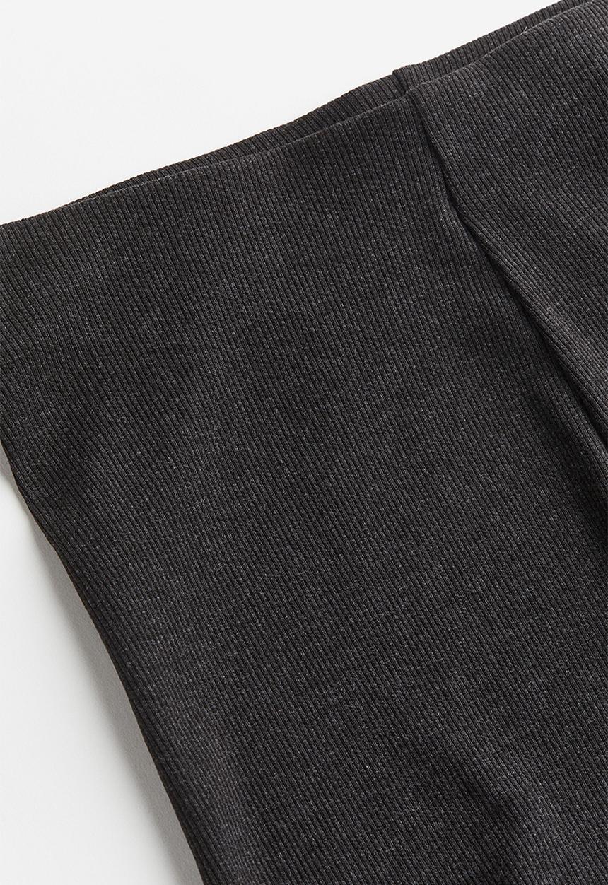H&M - Ribbed leggings - grey