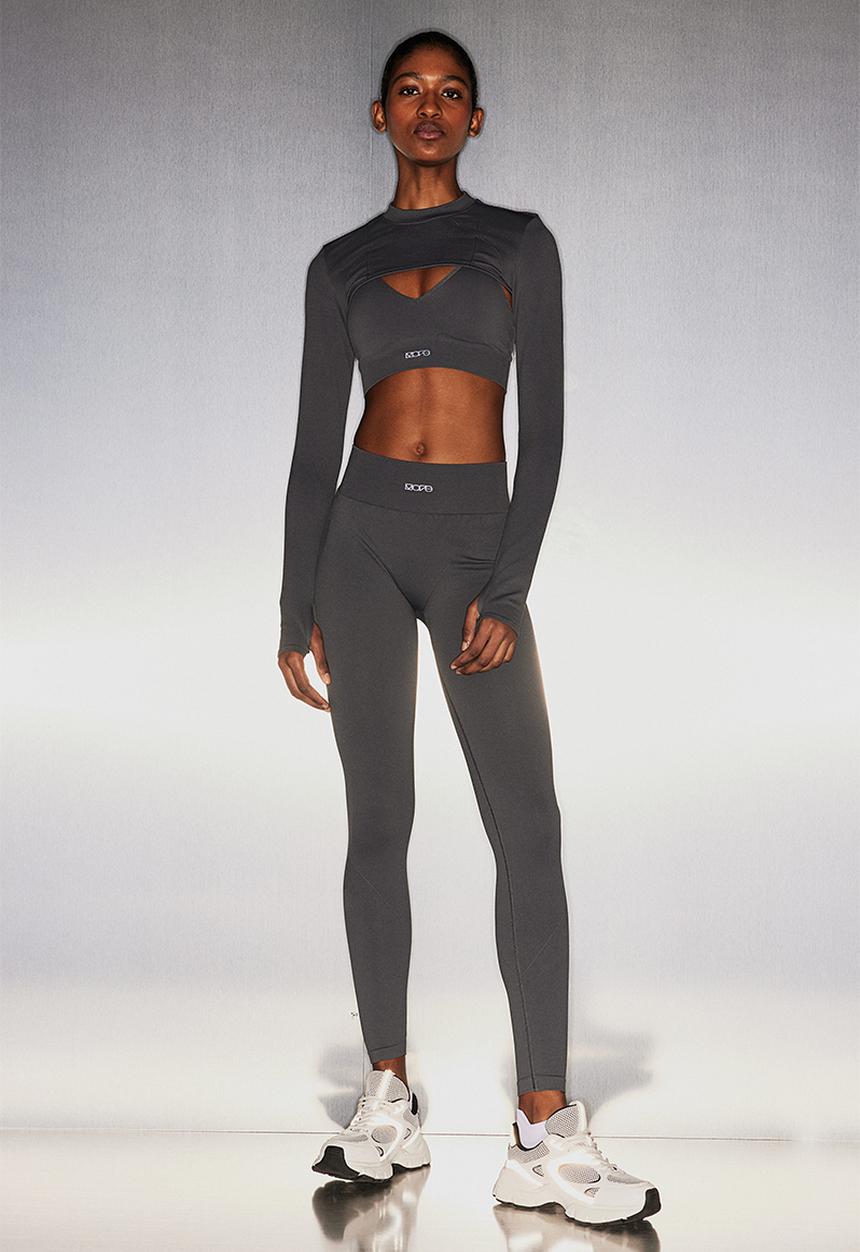 H&M - Drymove™ seamless sports tights - grey