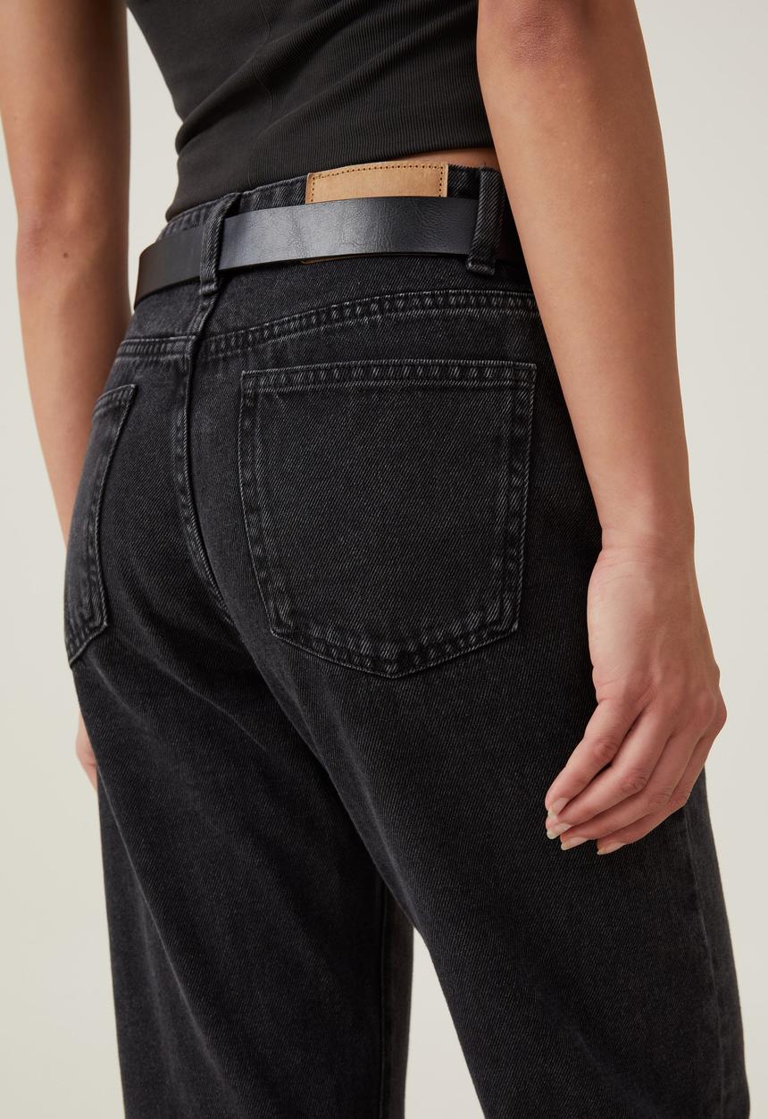 Cotton On - Original Straight Jean - Graphite Black