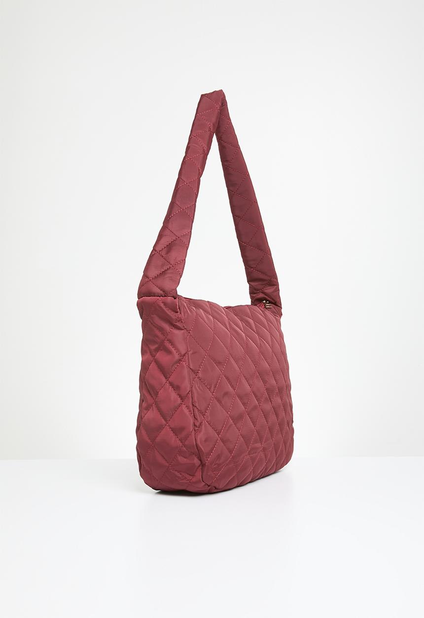 Superbalist - Quilted shopper bag - burgundy 