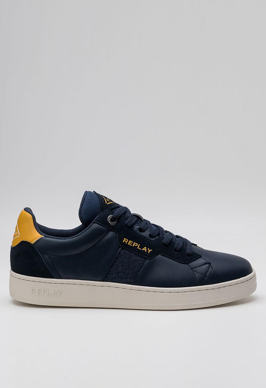 Replay - Smash - smash denim - navy & yellow 