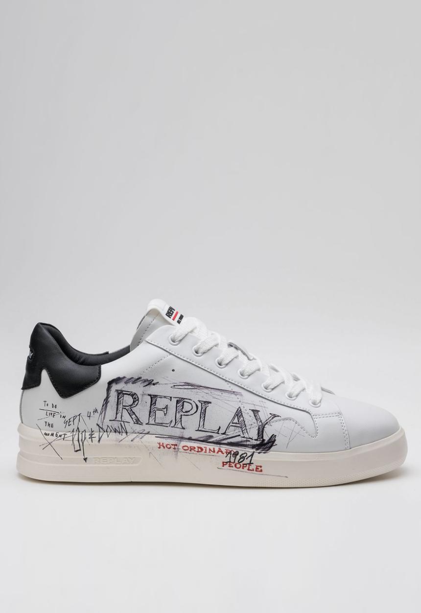 Replay - University - University m prime - white & black 