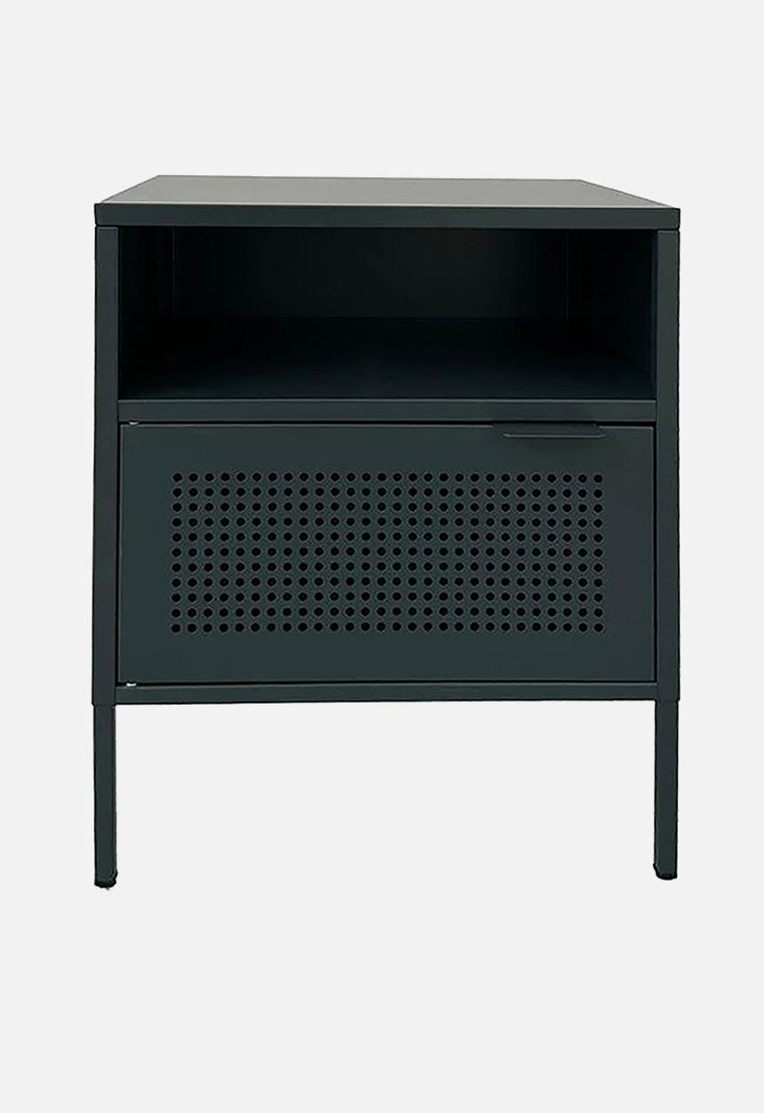 Eleven Past - Luigi Metal Side Table Cabinet - Napoli grey