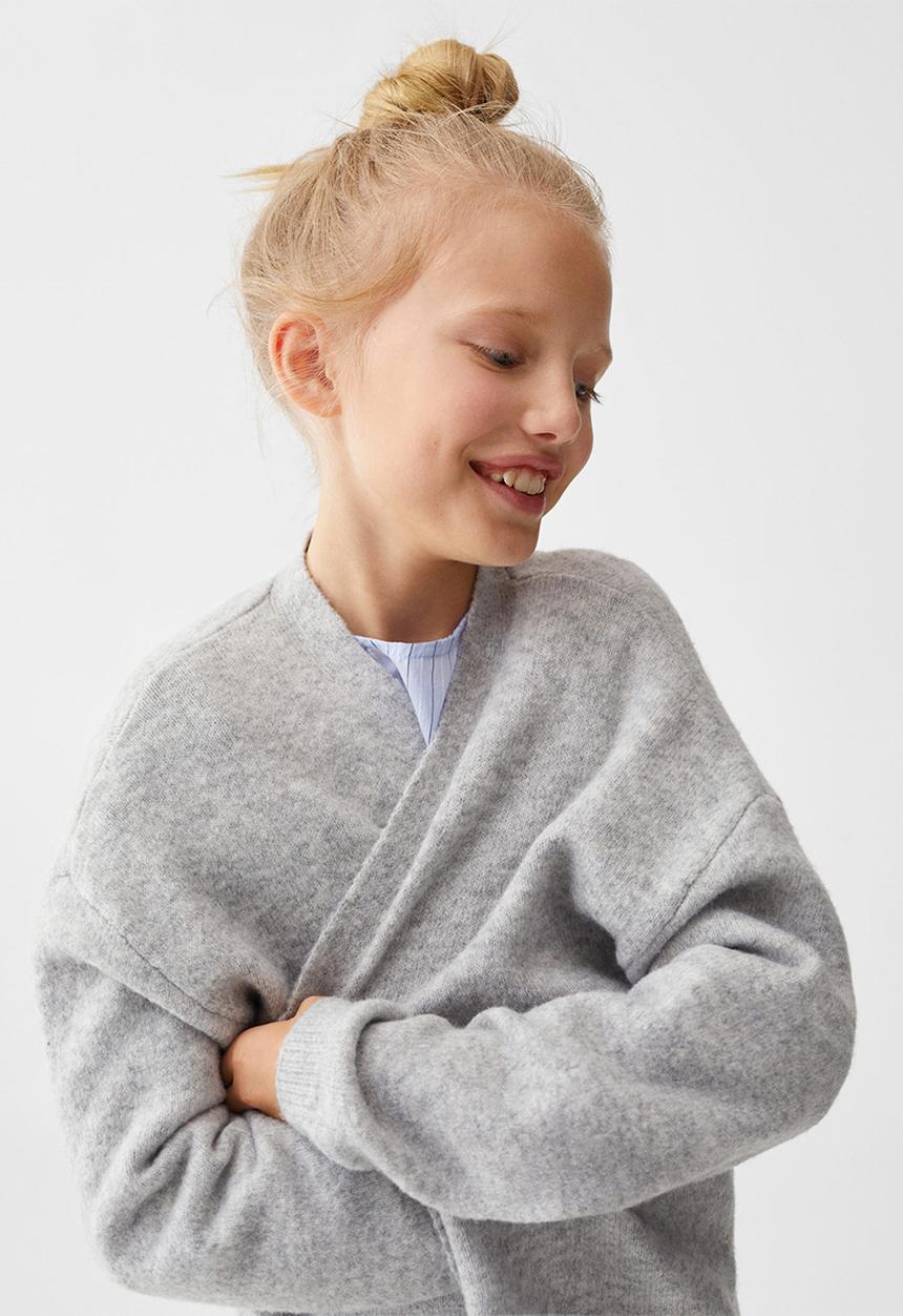 MANGO - Cardigan tique5 - light grey denim