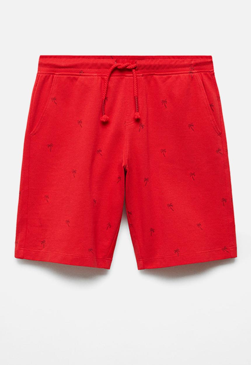 MANGO - Bermuda shorts shang - red