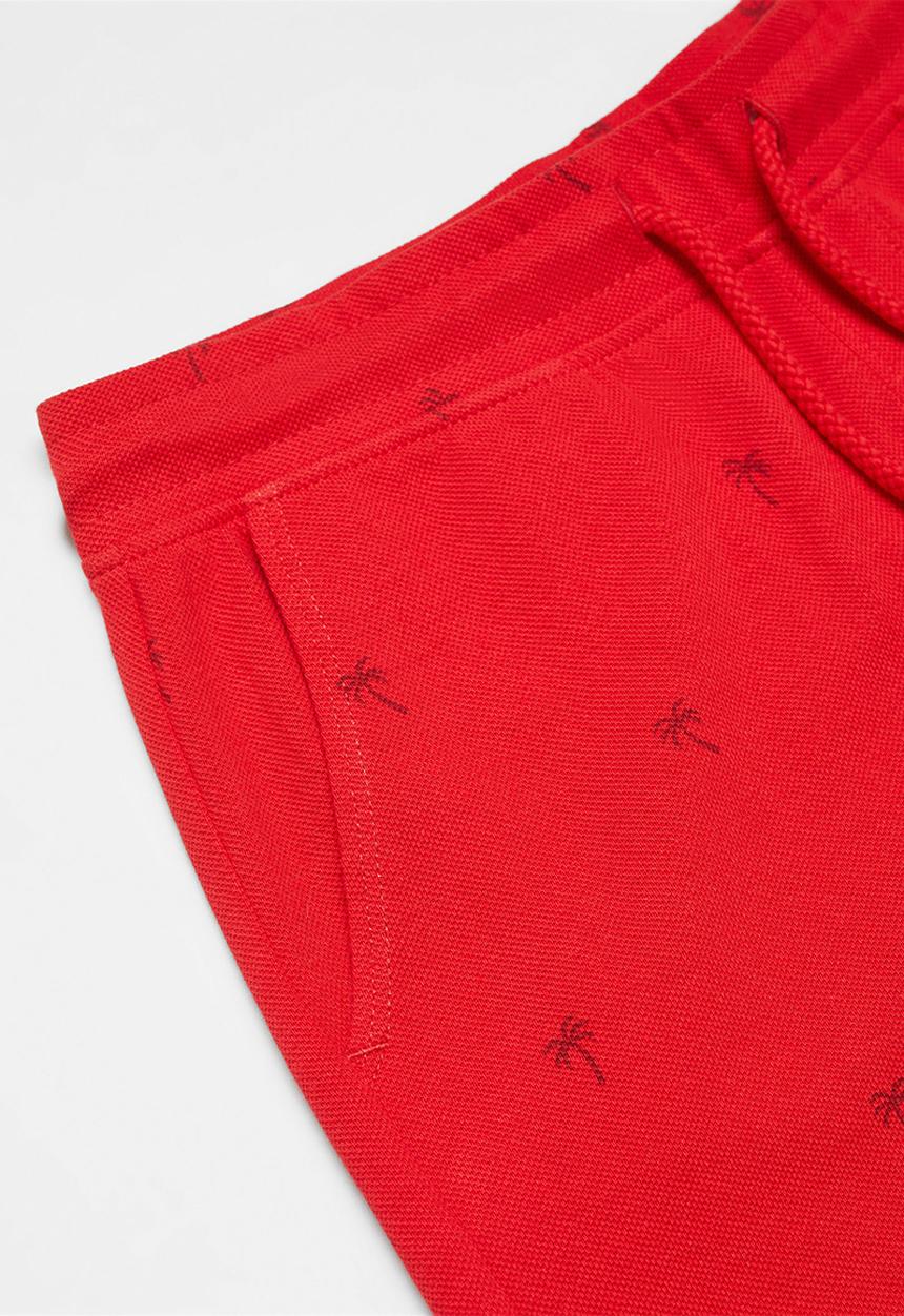 MANGO - Bermuda shorts shang - red