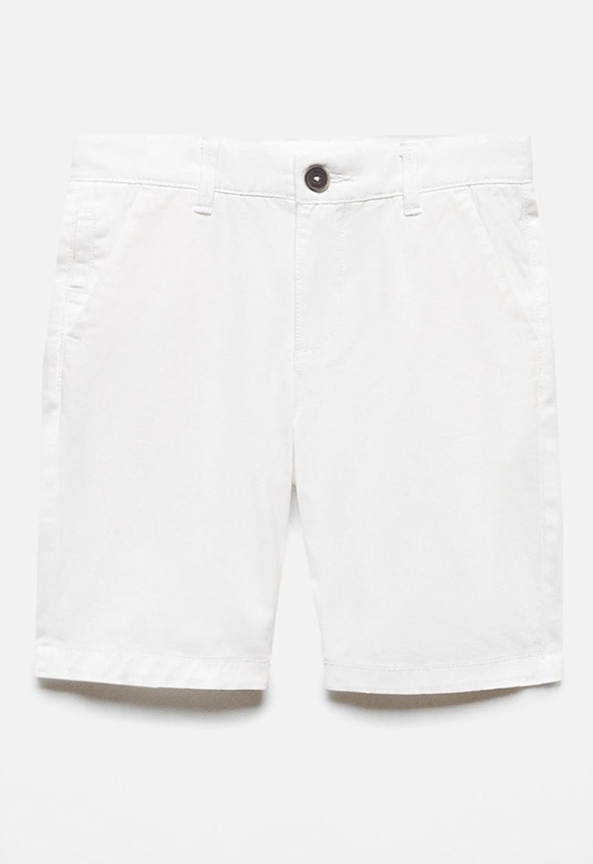 MANGO - Bermuda shorts picoc - whiite