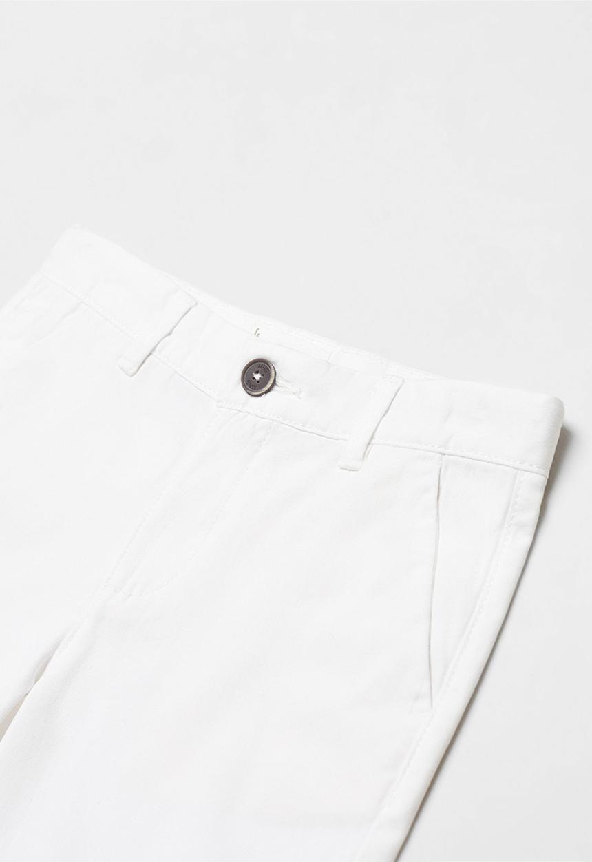 MANGO - Bermuda shorts picoc - whiite