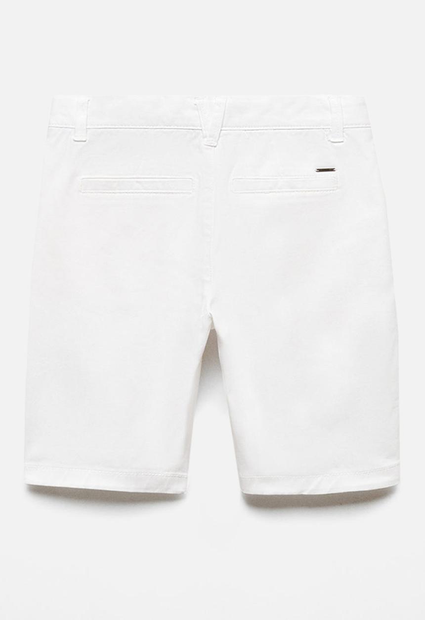 MANGO - Bermuda shorts picoc - whiite