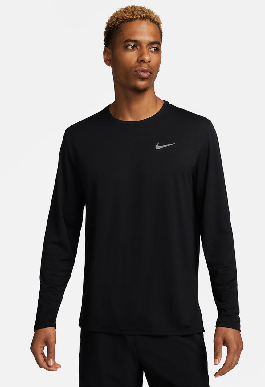 Nike - Dri-FIT uv miler top ls - black & reflective silver