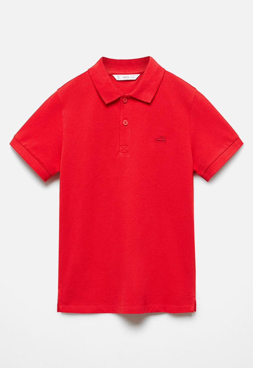 MANGO - Polo shirt pekin - red
