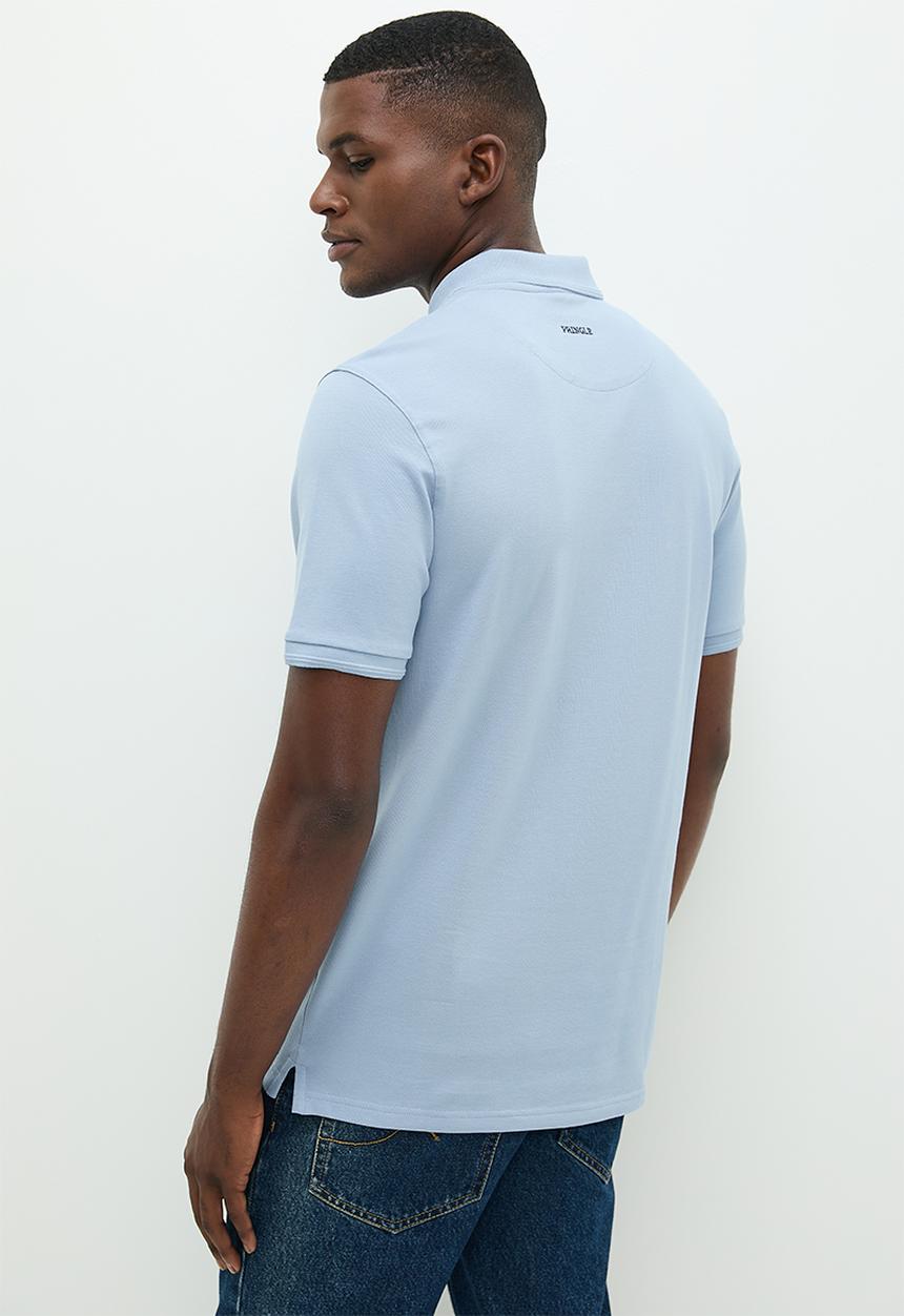 Pringle of Scotland - Pringle austyn pima pique golfer - blue 