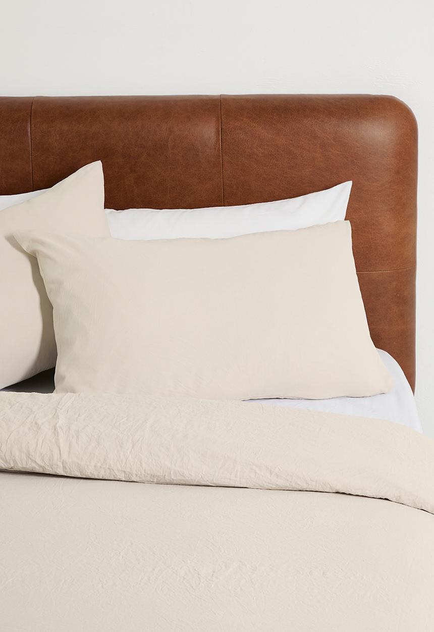 Horrockses - Linen Look Duvet Cover - Stone