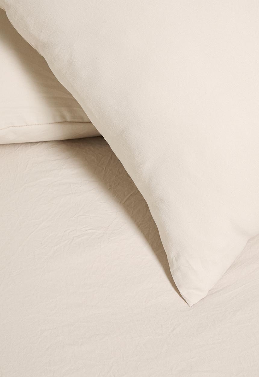 Horrockses - Linen Look Duvet Cover - Stone