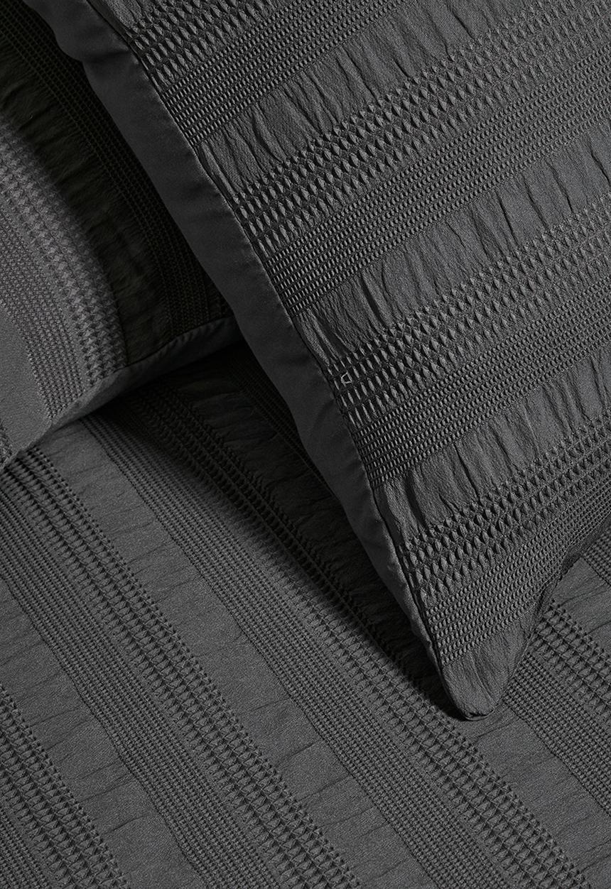 Horrockses - Cambridge Embellished Duvet Cover - charcoal