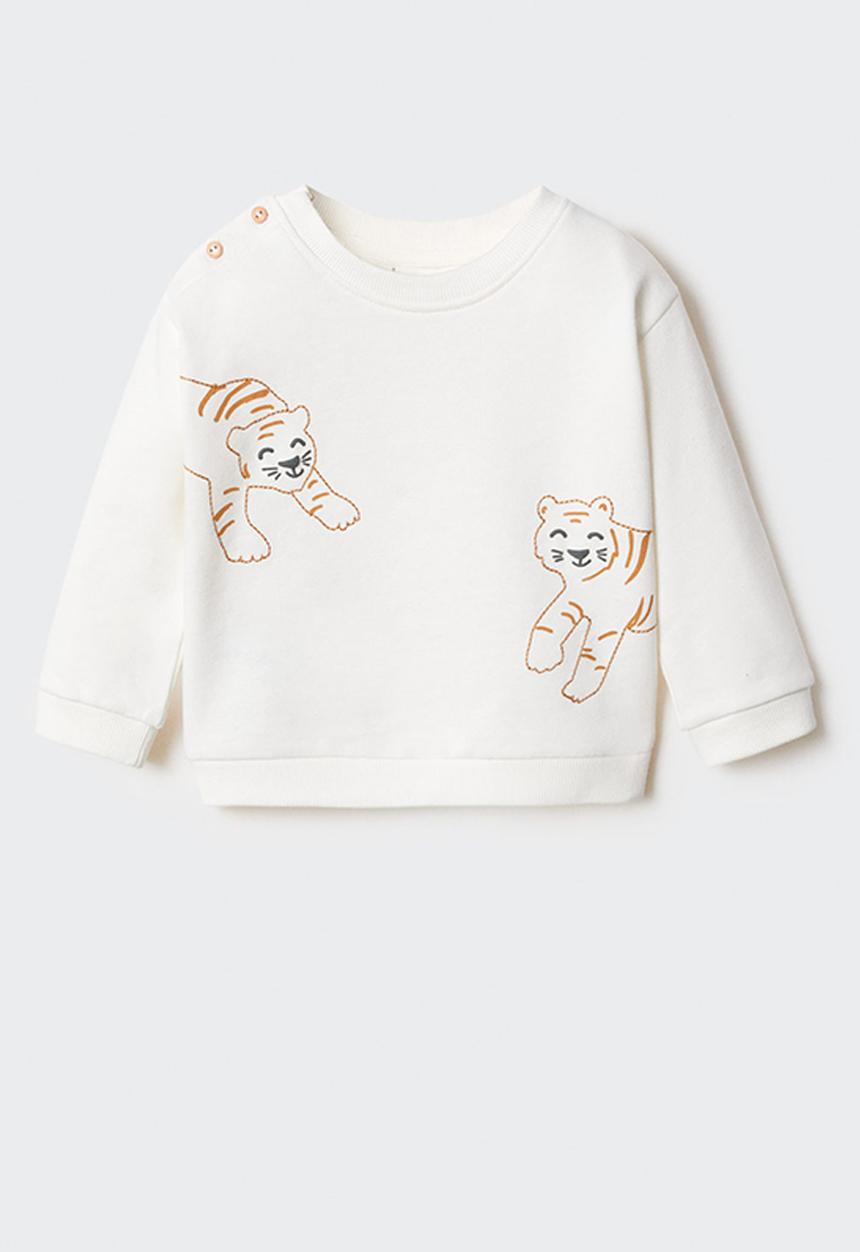 MANGO - Sweatshirt tigres - offwhite